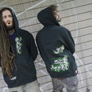 calligraffiti-design-front-back-view-zipper-hoodie