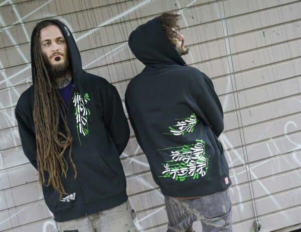 calligraffiti-design-front-back-view-zipper-hoodie