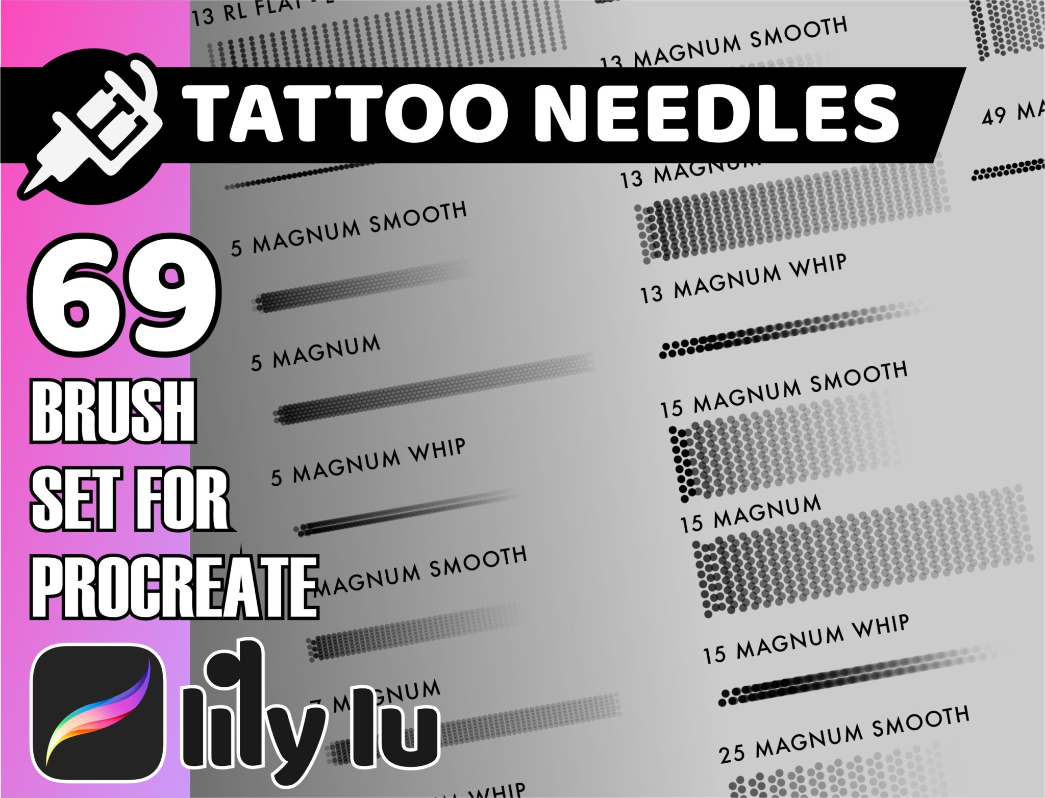 ProCreate Tattoo Needles brushset KEEP LIFE INSANE