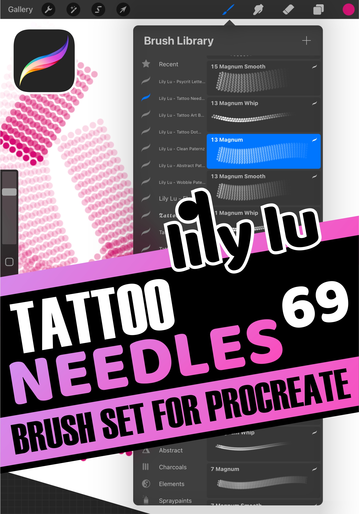 ProCreate Tattoo Needles brushset KEEP LIFE INSANE